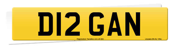 Registration number D12 GAN